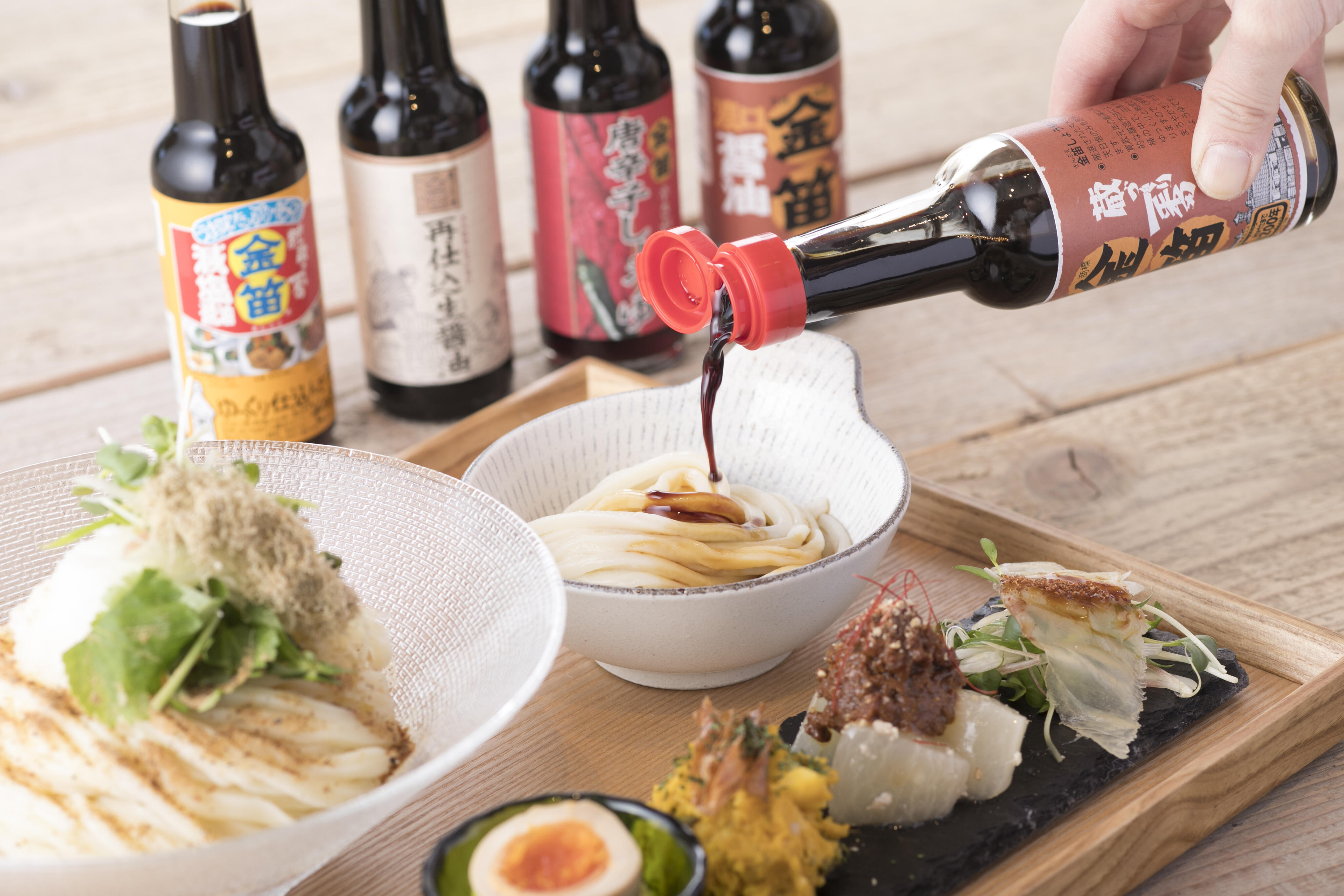 「しょうゆ蔵のレストラン」で味わえる自家製麺うどん
