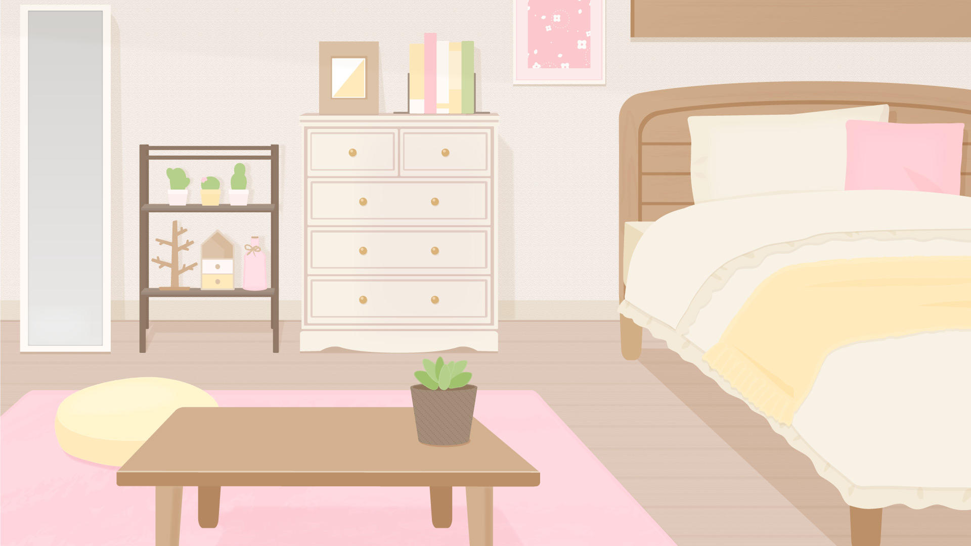 寝室は暖かい空気感に包まれる暖色系がおすすめ